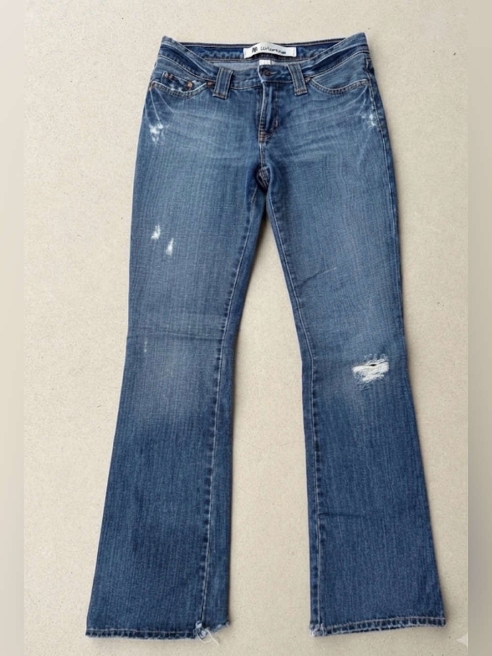 GAP Original Low Rise Distressed Flares 4 Long